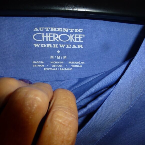 Cherokee blue scrub set size  m - Picture 5 of 5